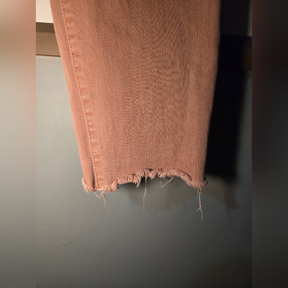 Gap True Skinny Jeans Womens 30 Coral Hi-Rise Distressed Hem - Picture 3 of 7